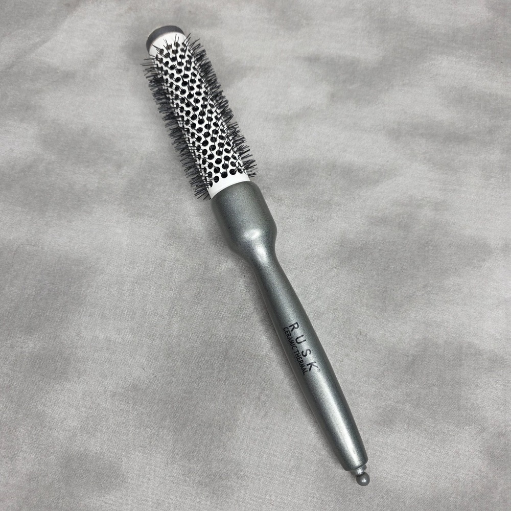 Rusk Ceramic Thermal Round Vented Nylon Bristles Hair Brush RE 320